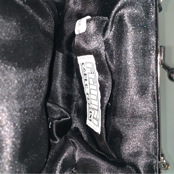 Stunning Vintage Carlos Fellini Black Beaded Handbag - Picture 6 of 7